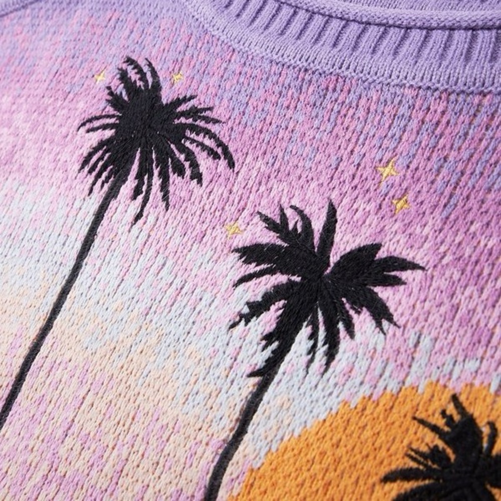 House of Sunny: Limited Edition Travel Flight Off-Shoulder Sweater Top - Picture 4 of 14